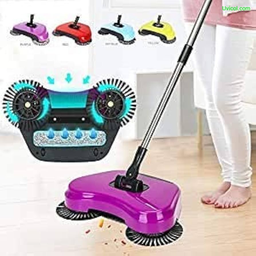 Sweep Drag All In One Sweeper Floor Broom Mops 360 Degree Rotatable Cleaner Broom Floor Machine