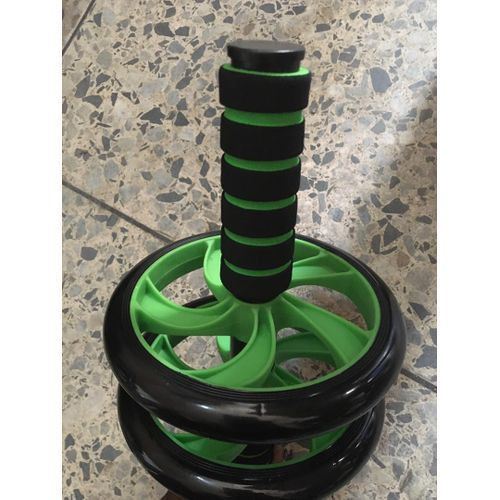 2 Rollers Ab Wheel With Knee Support Portable Mat