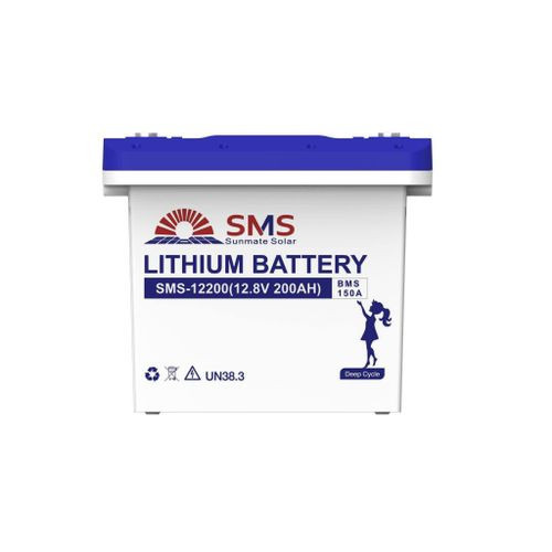 Sunmate SMS 2.56kwh 12V (200Ah) Lithium battery module.