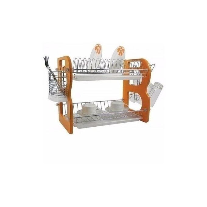 Plate Rack /Dish Drainer 2 Layers- 16 Inches