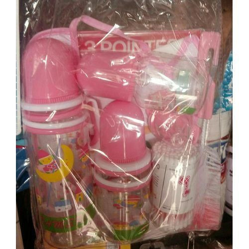 Baby Gift Set - 3 Feeders + Brush +Bib
