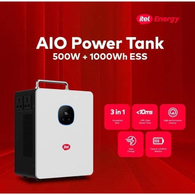 itel AIO Power Tank 500W + 1000Wh ESS