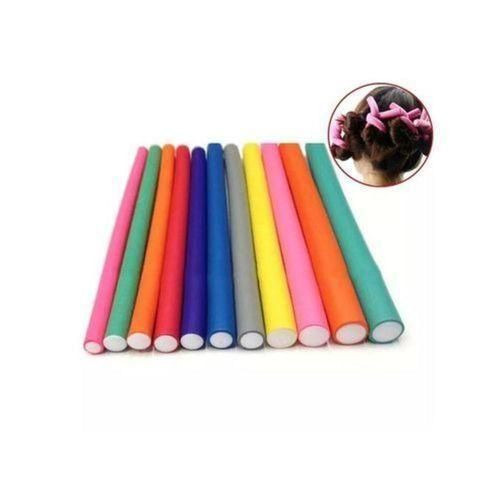 10 Bendable Hair Curlers/Rollers Multi-Coloured X10