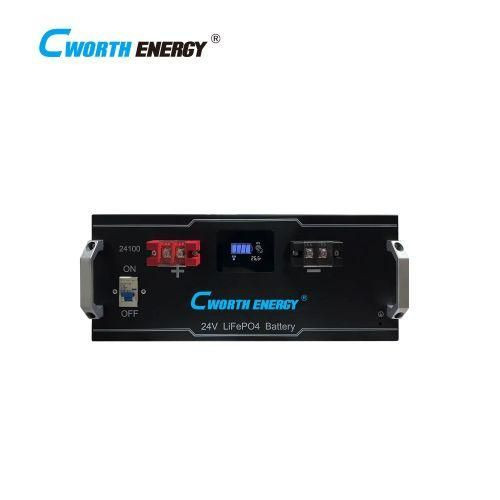 CWORTH ENERGY Cworth 2.5kWH 24V Lithium Battery (LiFePO4 24volts 100Ah)