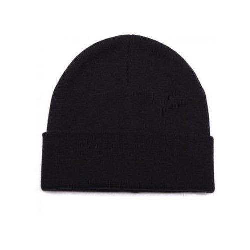 Plain Unisex Head Warmer Beanie Headwarmer Skully Cap Hat BLK
