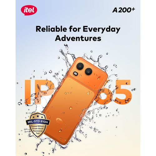 itel A200+ AI Fusion Camera System 128gb/3+5gb 6000mah IP65 120Hz 6.75" Android Titanium