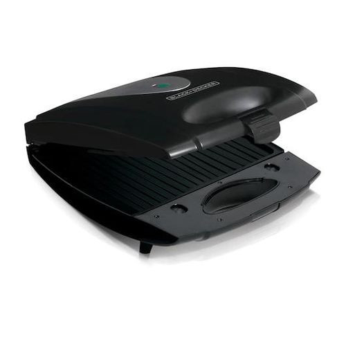 BLACK AND DECKER 1400W, 4 Slice, Non-Stick Interchangeable Sandwich Maker And Grill - TS4080-B5