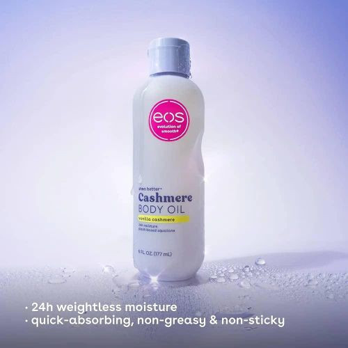 Eos Shea Better Vanilla Cashmere Body Oil.