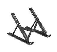 Adjustable Laptop Stand – 10-Level Ergonomic Foldable Laptop Holder (Portable)