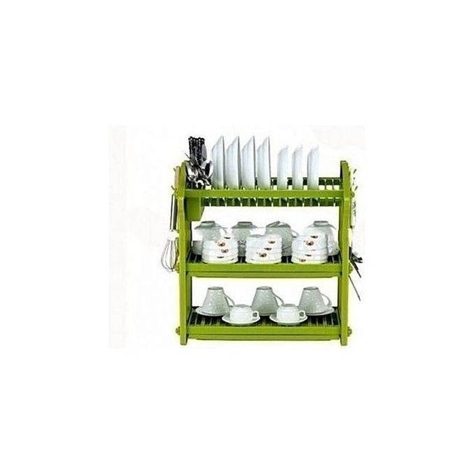 Happy Home 3 Layer Durable Plastic Dish Rack