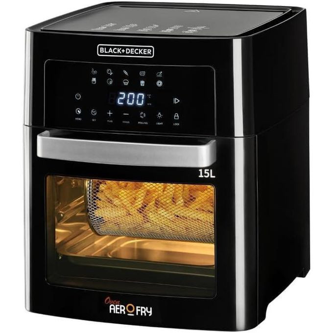 BLACK AND DECKER Digital Air Fryer Oven, 1700W, 15L Family-Sized Capacity- AF150-B5