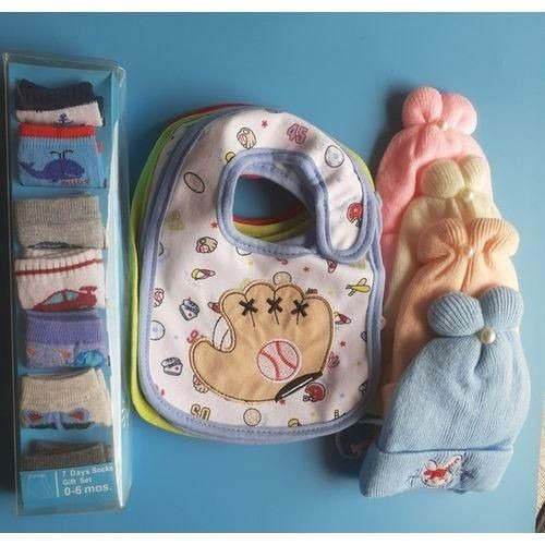 6 Baby Bibs 7 Pairs Of Socks And 4 Baby Caps
