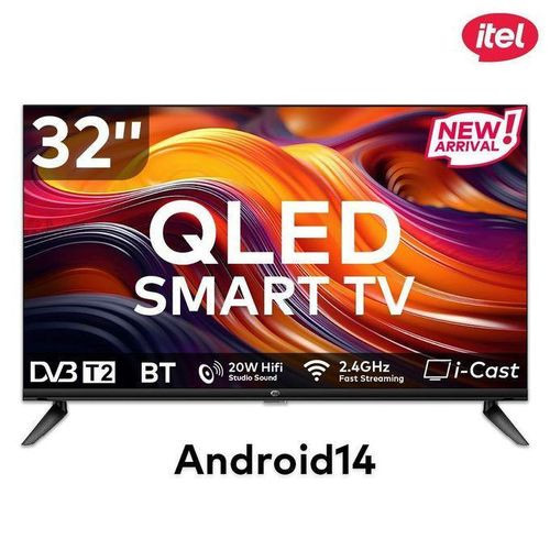 itel 32 inches" QLED Smart TV With Neflix, Youtbe, Prime - L3260N