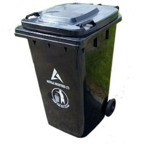 Industrial Waste Bin, Black 240L - Black