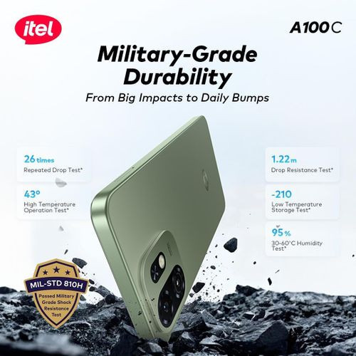 itel A100C 6.6" 2GB RAM/64GB ROM 5000mAh - Titanium Gold