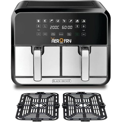 BLACK AND DECKER Digital Dual Zone Air Fryer 1700W 4L+4L Capacity - DZAF1700-B5