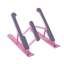 Addigoes Portable Laptop Stand – Foldable & Adjustable Desk Riser (Pink)