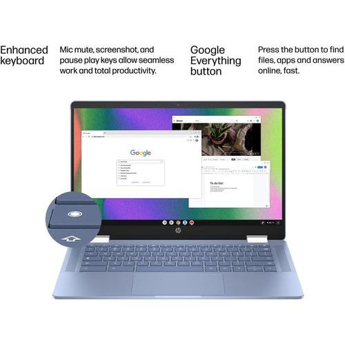 Hp CHROMEBOOK 14 X360 INTEL CELERON 4GB RAM 64GB UFC 14"HD TOUCHSCREEN CHROME OS