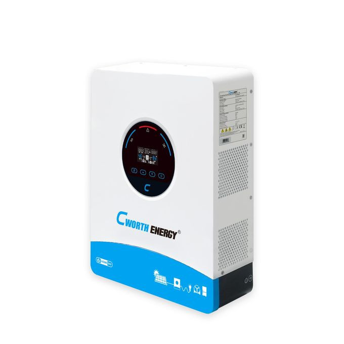 CWORTH ENERGY CE-H4K 4kVA / 4kW 24V Hybrid Solar Inverter with MPPT Charge Controller (Cworth Energy)