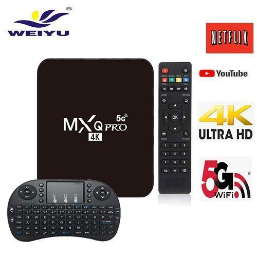 100% Genuine Original Smart Android Tv Box MXQ PRO 5G Network 4K+Wireless Keyboard