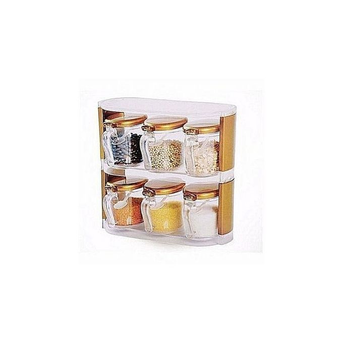 6pc Containers Kitchen Seasoning/spices/condiment Box