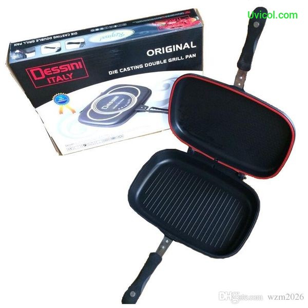 Kossy Love ITALIAN Double Sided Grill NonStick Fry Pressure Pan (QUALITY GUARANTEED!)