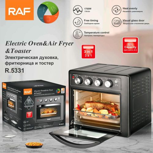 RAF 3 In 1 Electric Oven, Air Fryer & Toaster