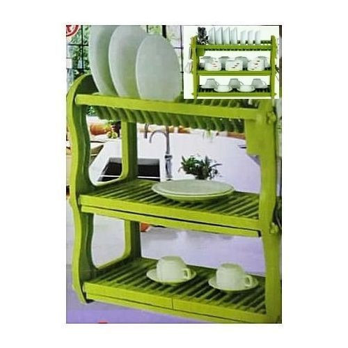 Happy Home 3 Layer Durable Plastic Dish Rack