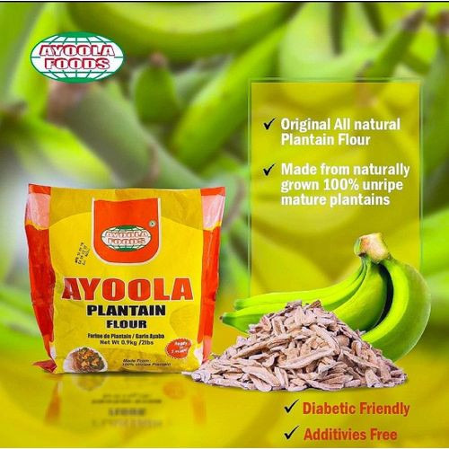 Ayoola Foods Unripe Plantain Flour Powder 0.9kg