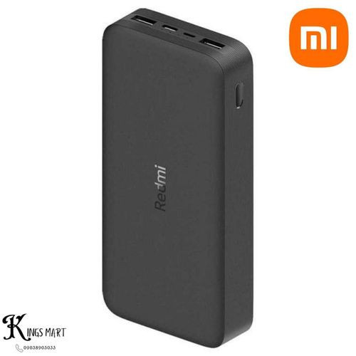 XIAOMI Redmi Mi 20000mAh 18W 2-USB Output Ports Fast Charging Power-Bank PB200LZM Black