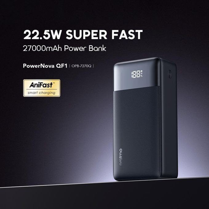 Oraimo Power-Nova QF1 27000mAh 22.5W Fast Charging Power-Bank with Type-C Input & Output OPB-7270Q