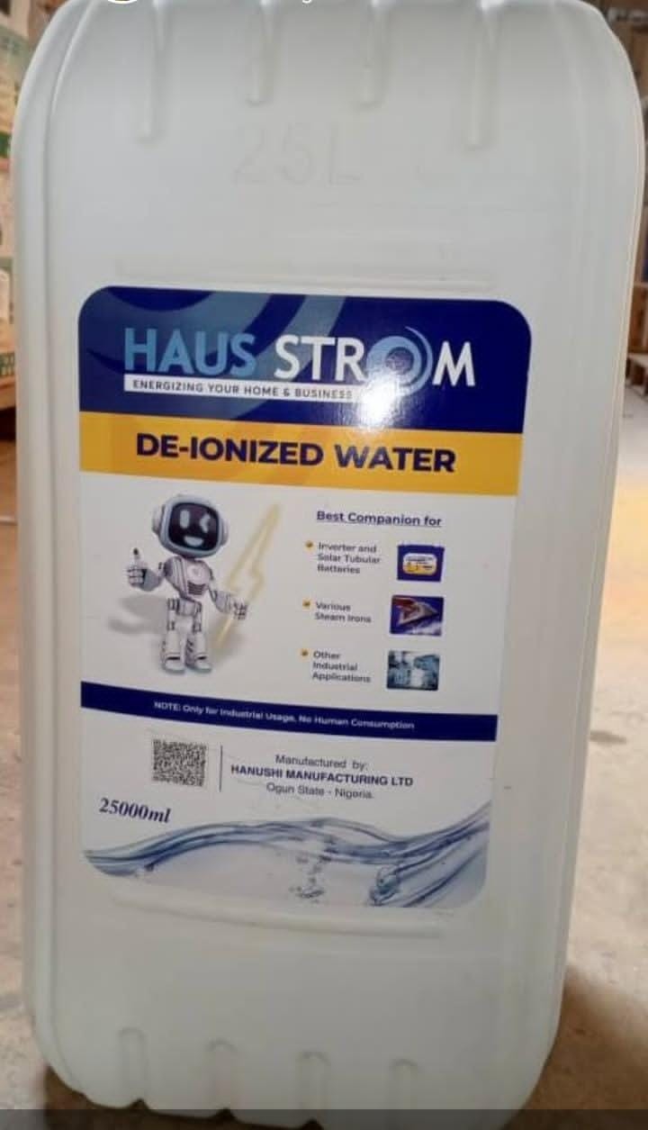 Hausstrom De-ionized water for solar batteries (25 Liters)