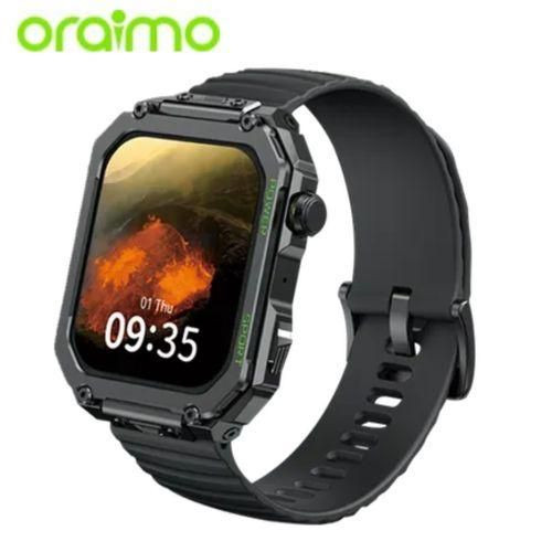 Oraimo Watch Nova V 2.01" HD Video Watch Faces BT Wireless Call 1ATM Rugged Elegance Smart-Watch OSW-802N