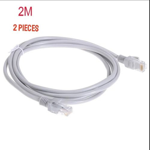 2 Pieces Cat6e RJ45 Ethernet Networking Cable 2m