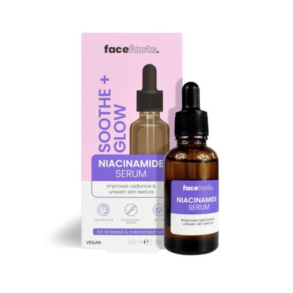 FaceFacts Soothe + Glow Niacinamide Serum – 30ml