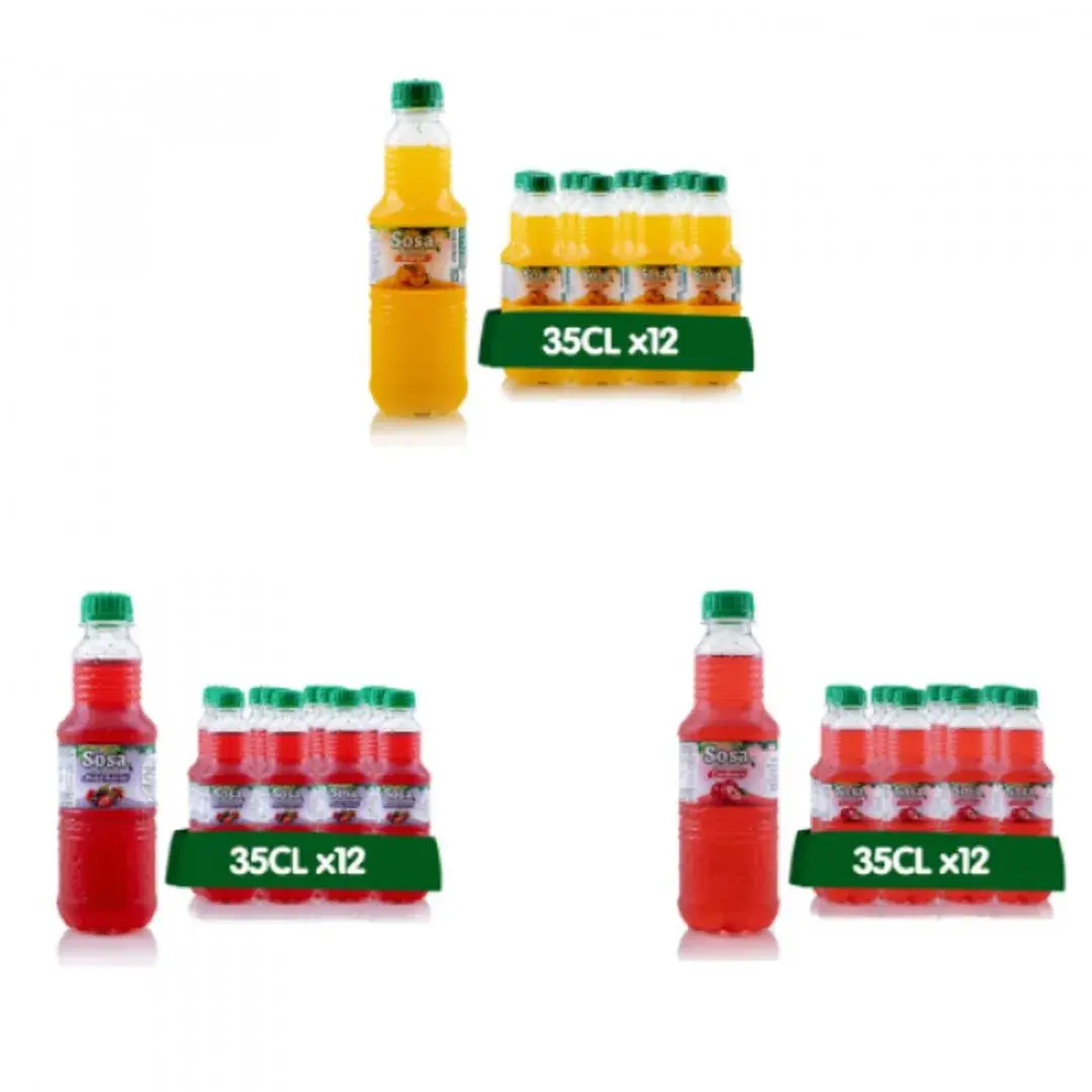 Sosa Combo Pack - (3 Packs of 35cl X 12)