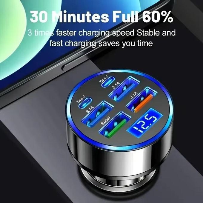 UltraDrive 150W Super Fast 4-Port Car Charger